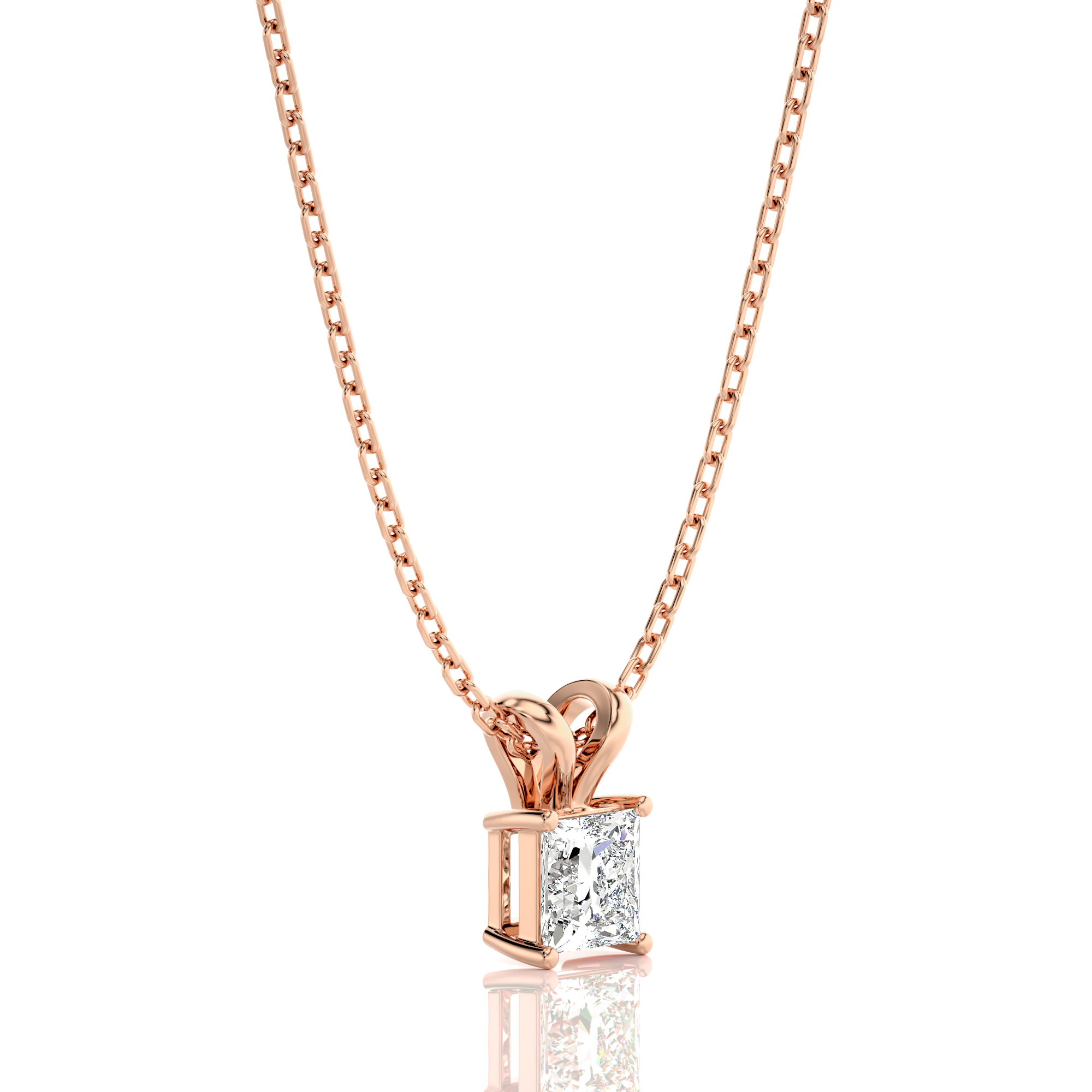 Shimmering Serenade Solitaire Pendant