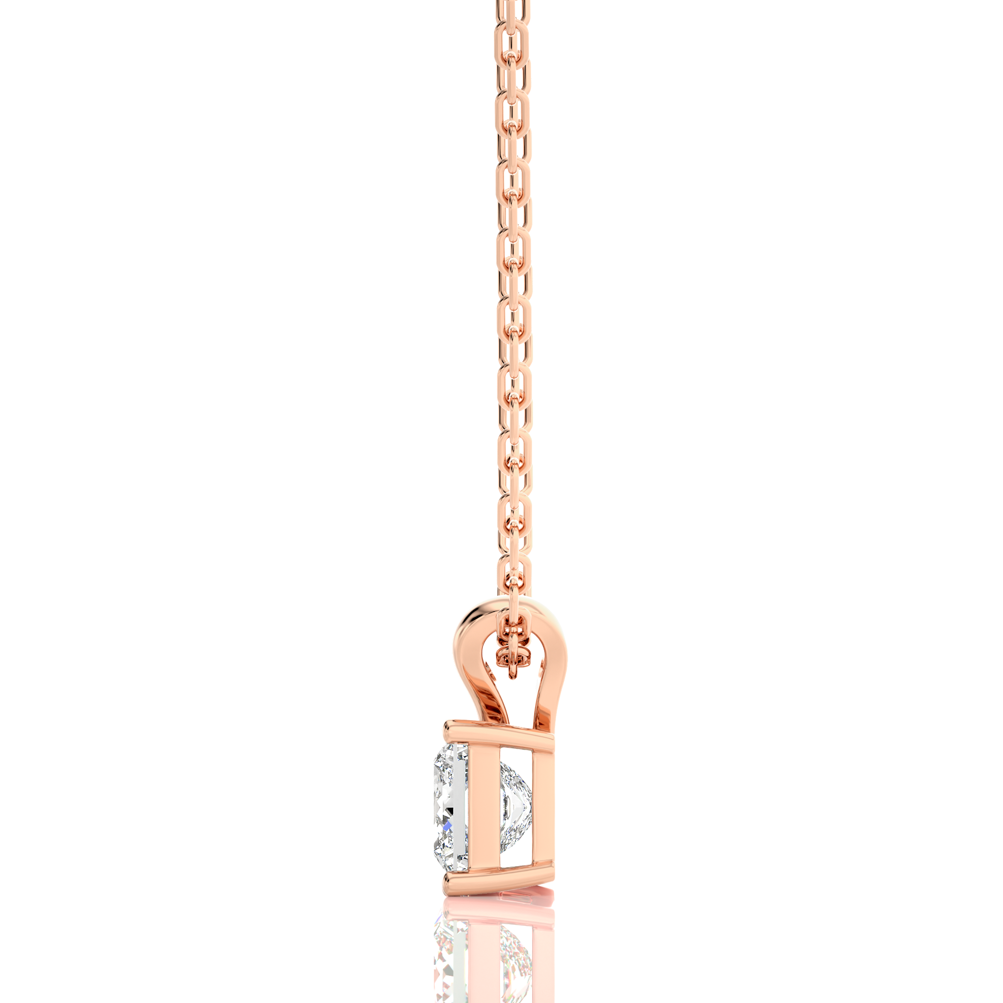Shimmering Serenade Solitaire Pendant