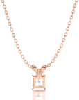 Shimmering Serenade Solitaire Pendant