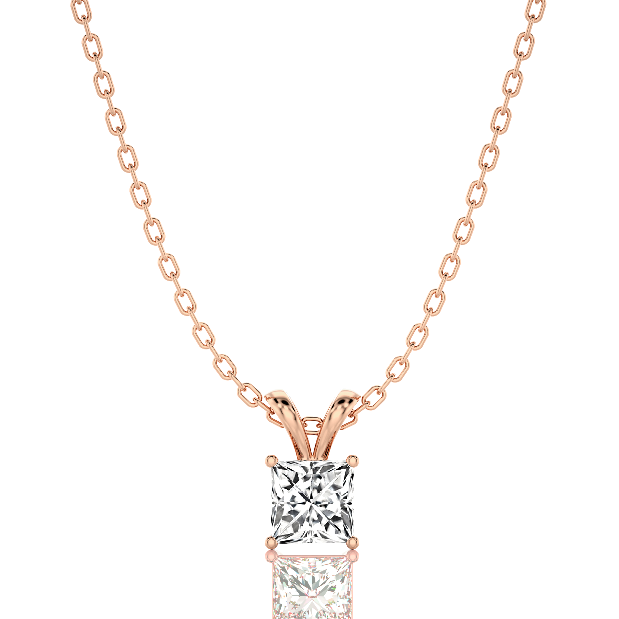 Shimmering Serenade Solitaire Pendant