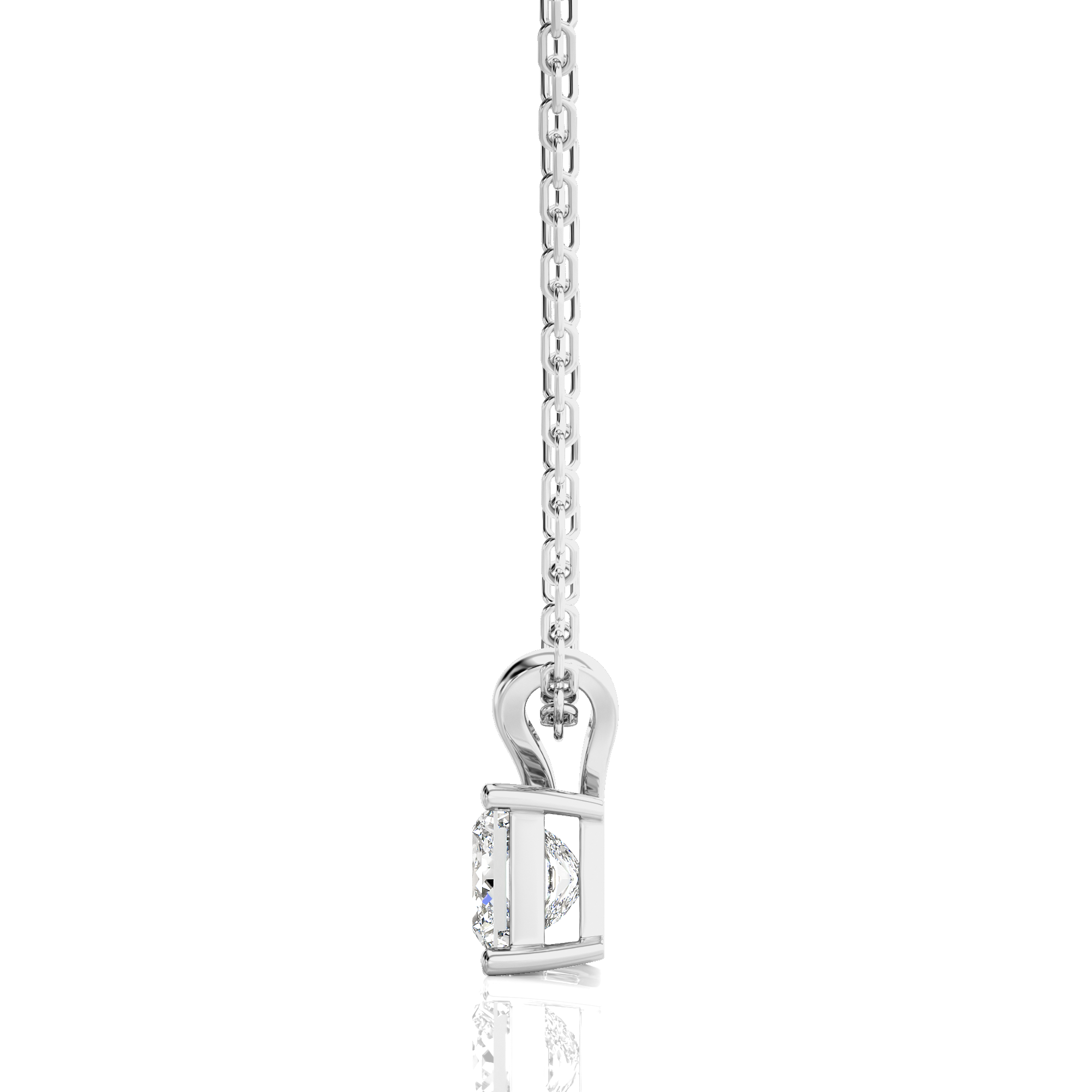 Shimmering Serenade Solitaire Pendant