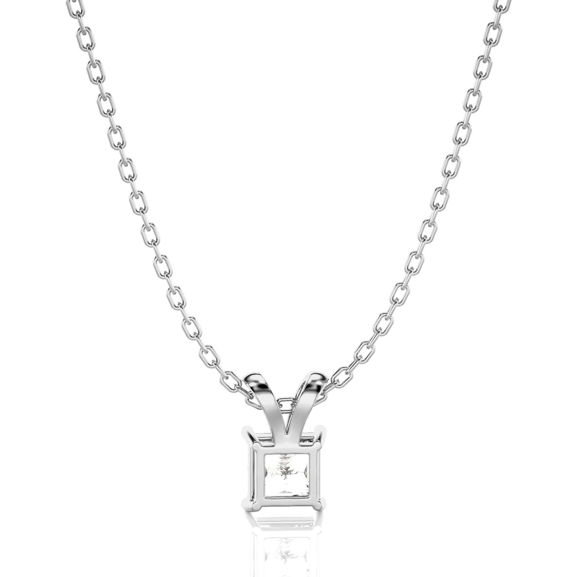 Shimmering Serenade Solitaire Pendant