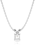 Shimmering Serenade Solitaire Pendant