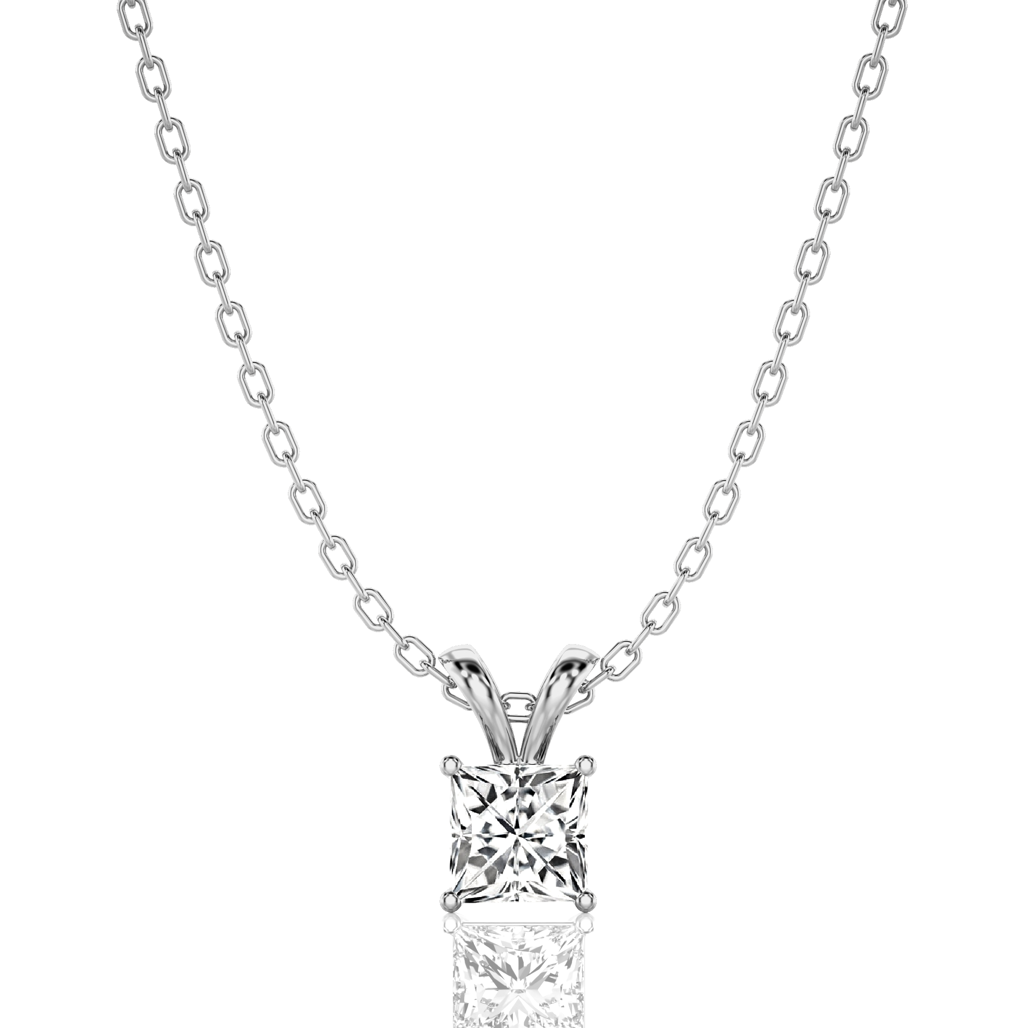 Shimmering Serenade Solitaire Pendant