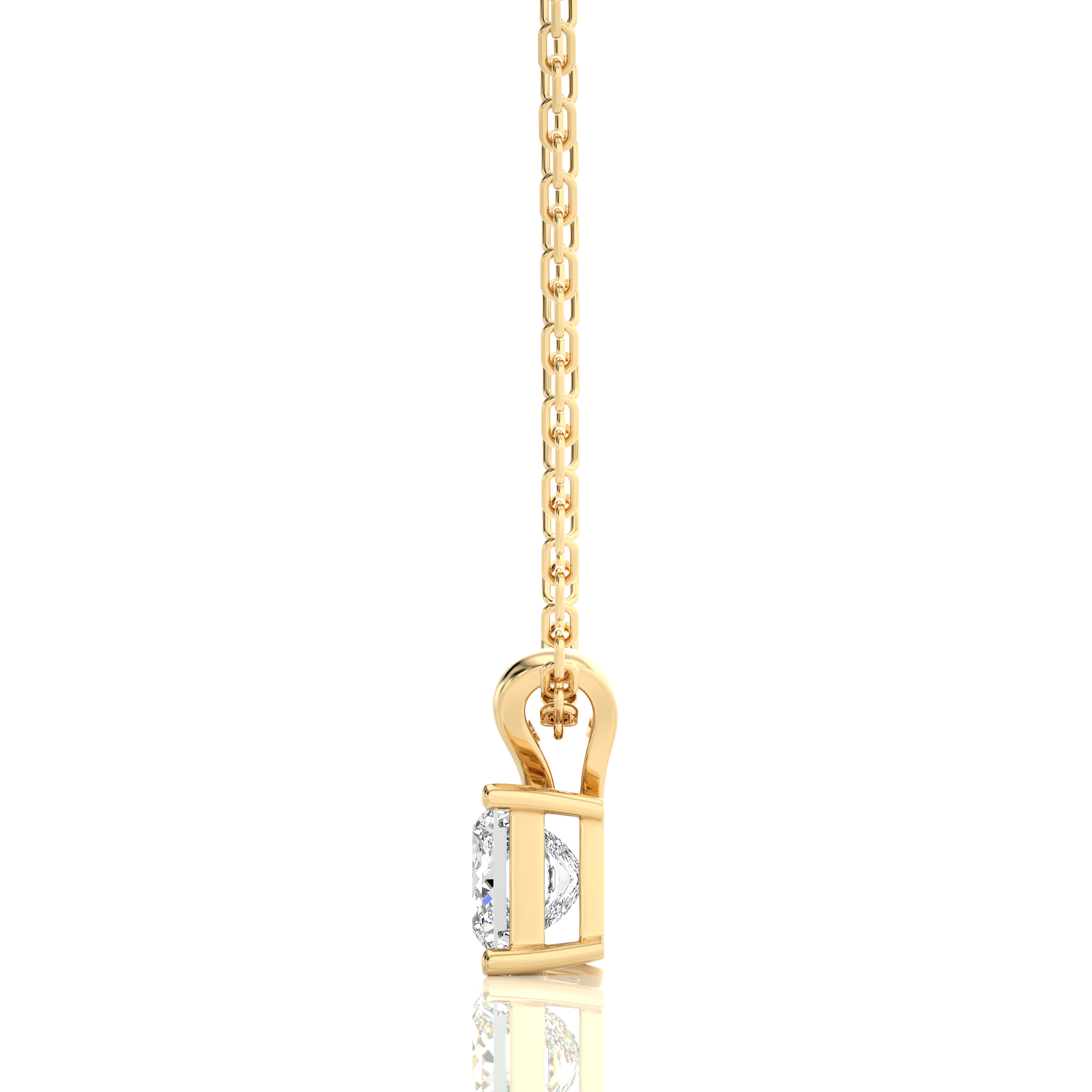 Shimmering Serenade Solitaire Pendant
