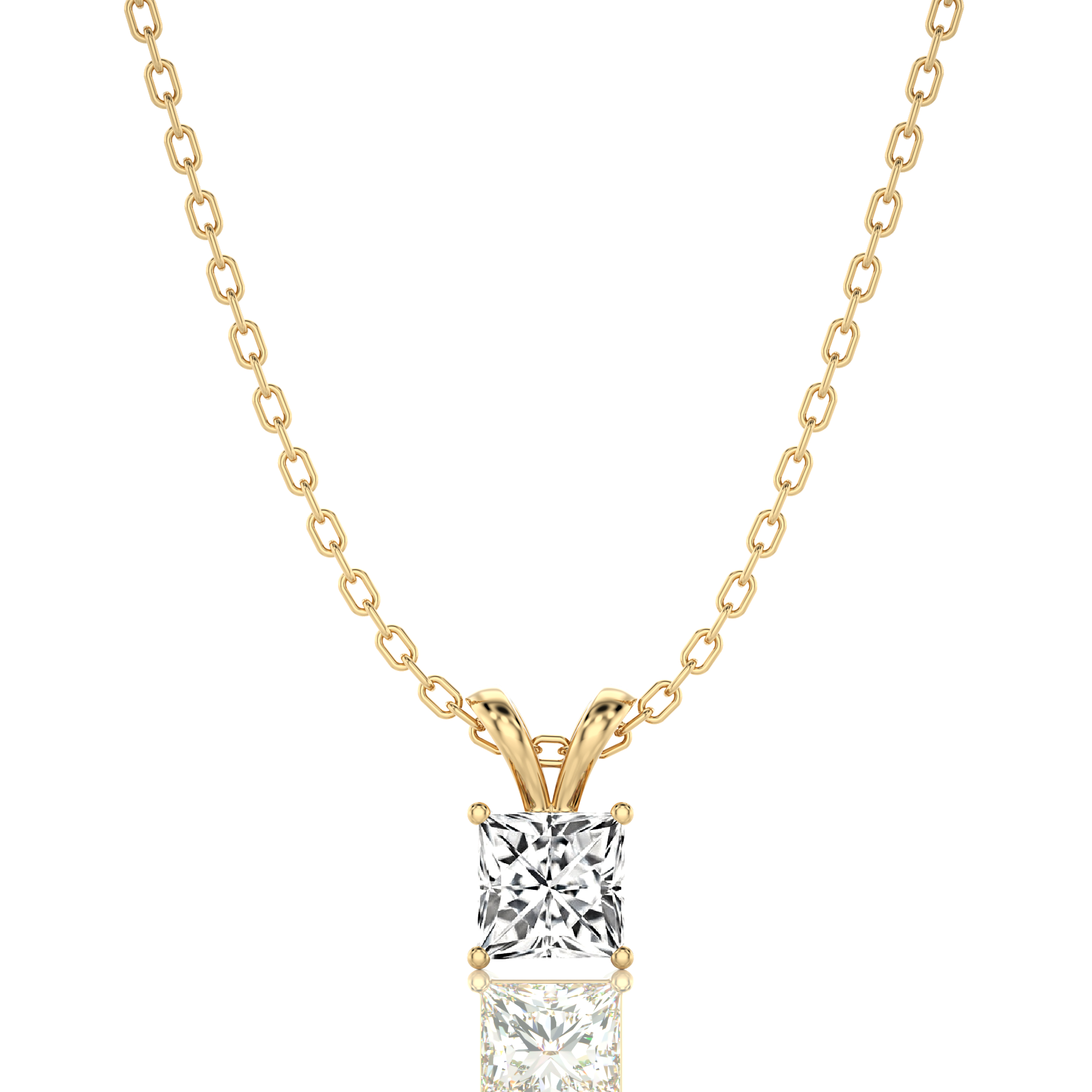 Shimmering Serenade Solitaire Pendant