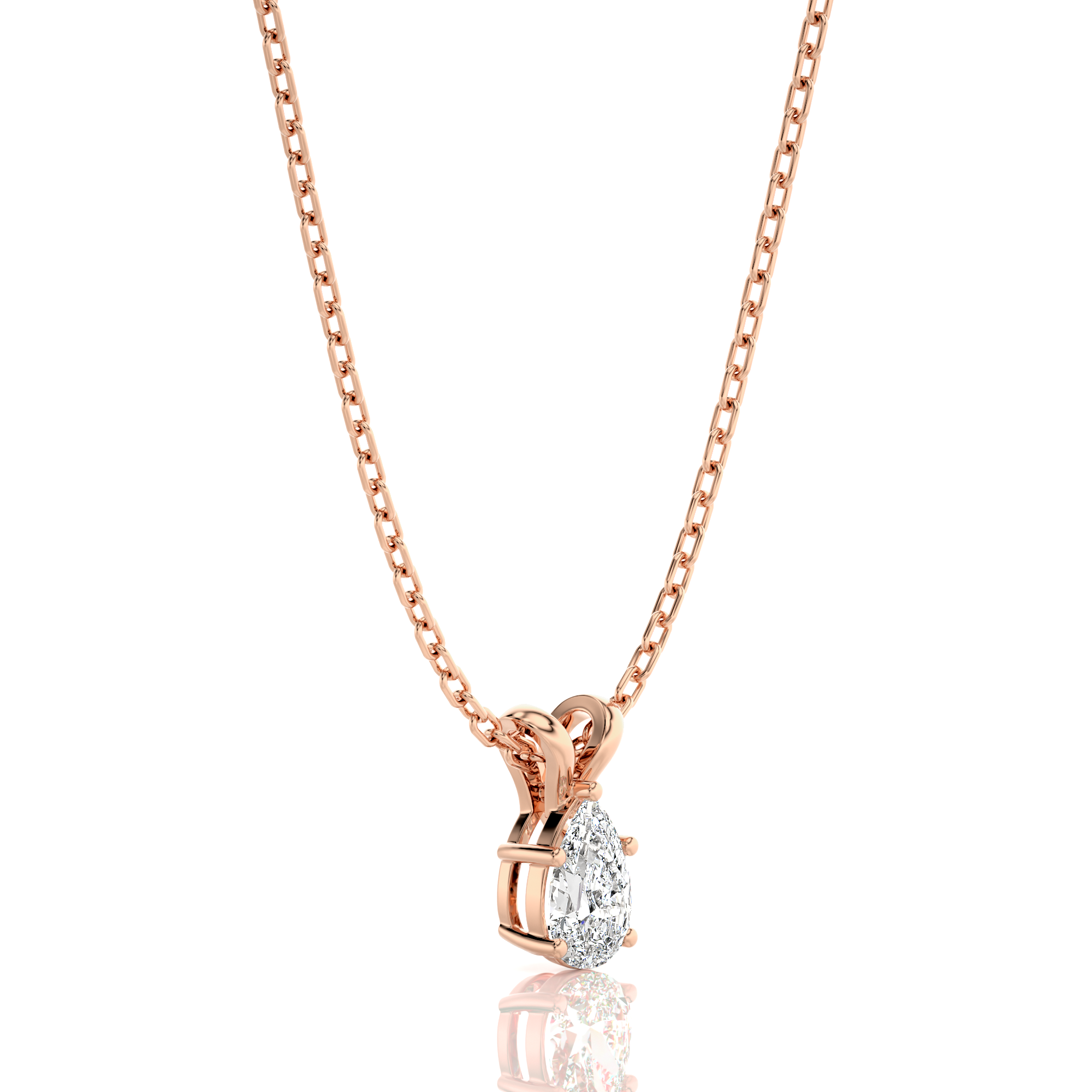 Shimmering Serenade Solitaire Pendant