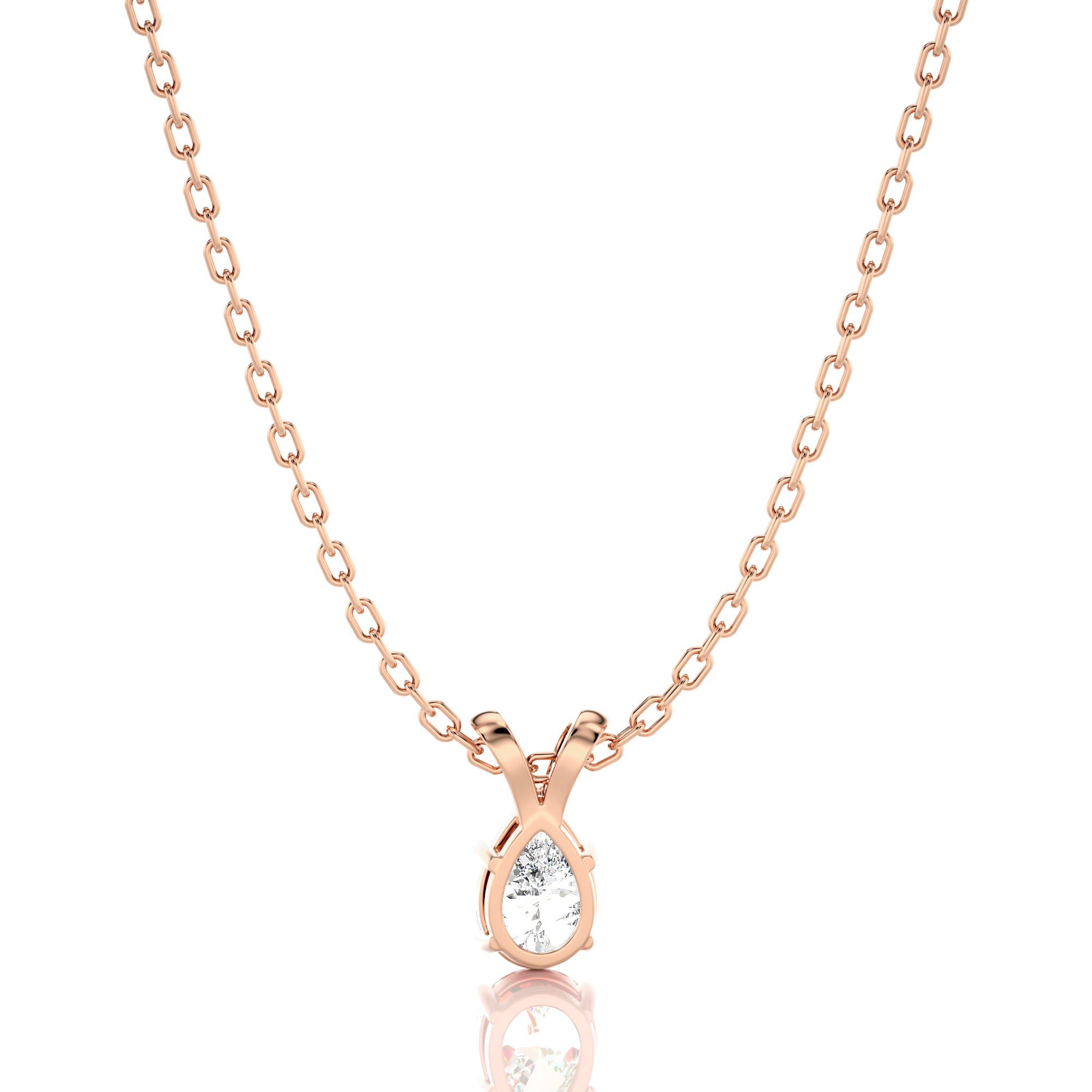 Shimmering Serenade Solitaire Pendant