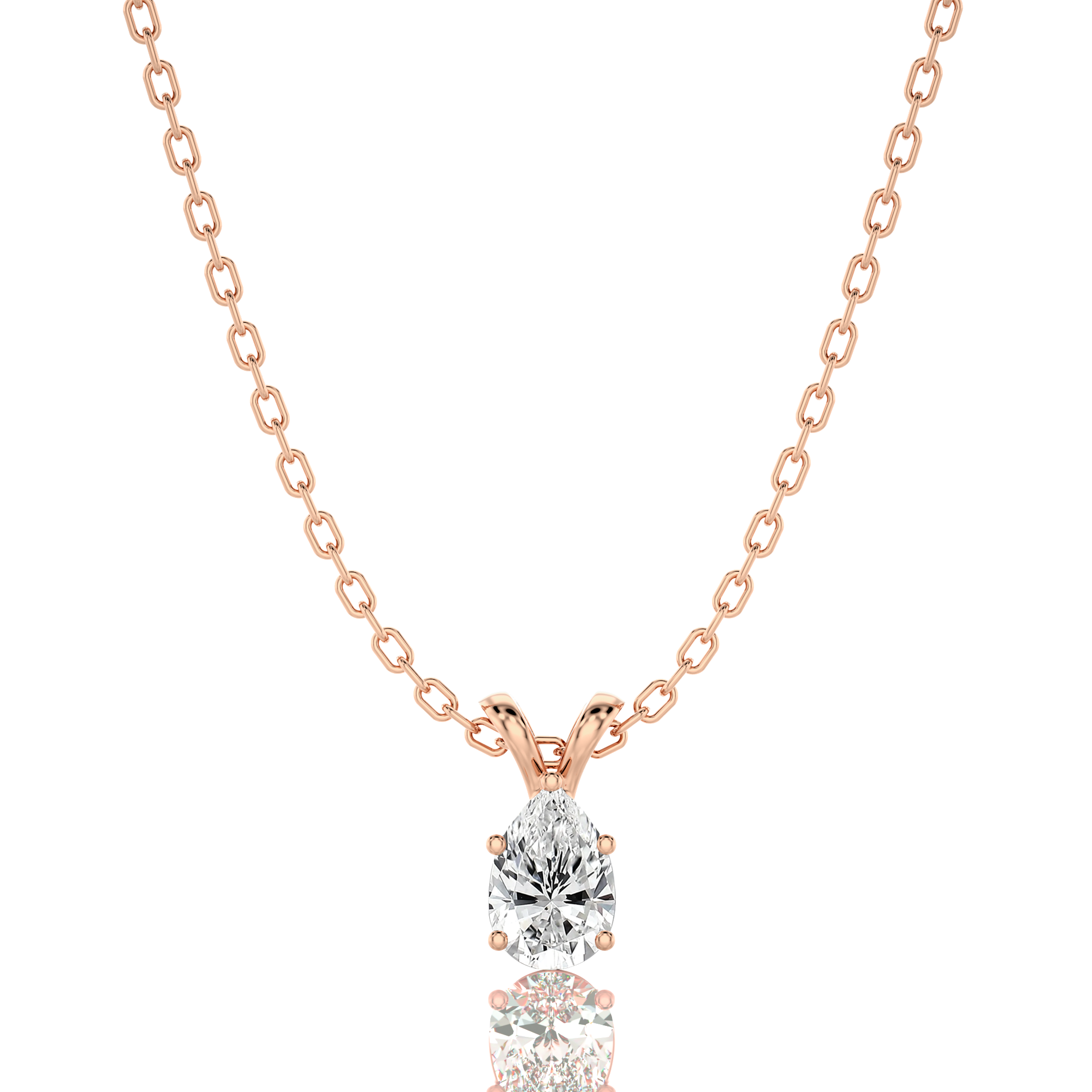 Shimmering Serenade Solitaire Pendant
