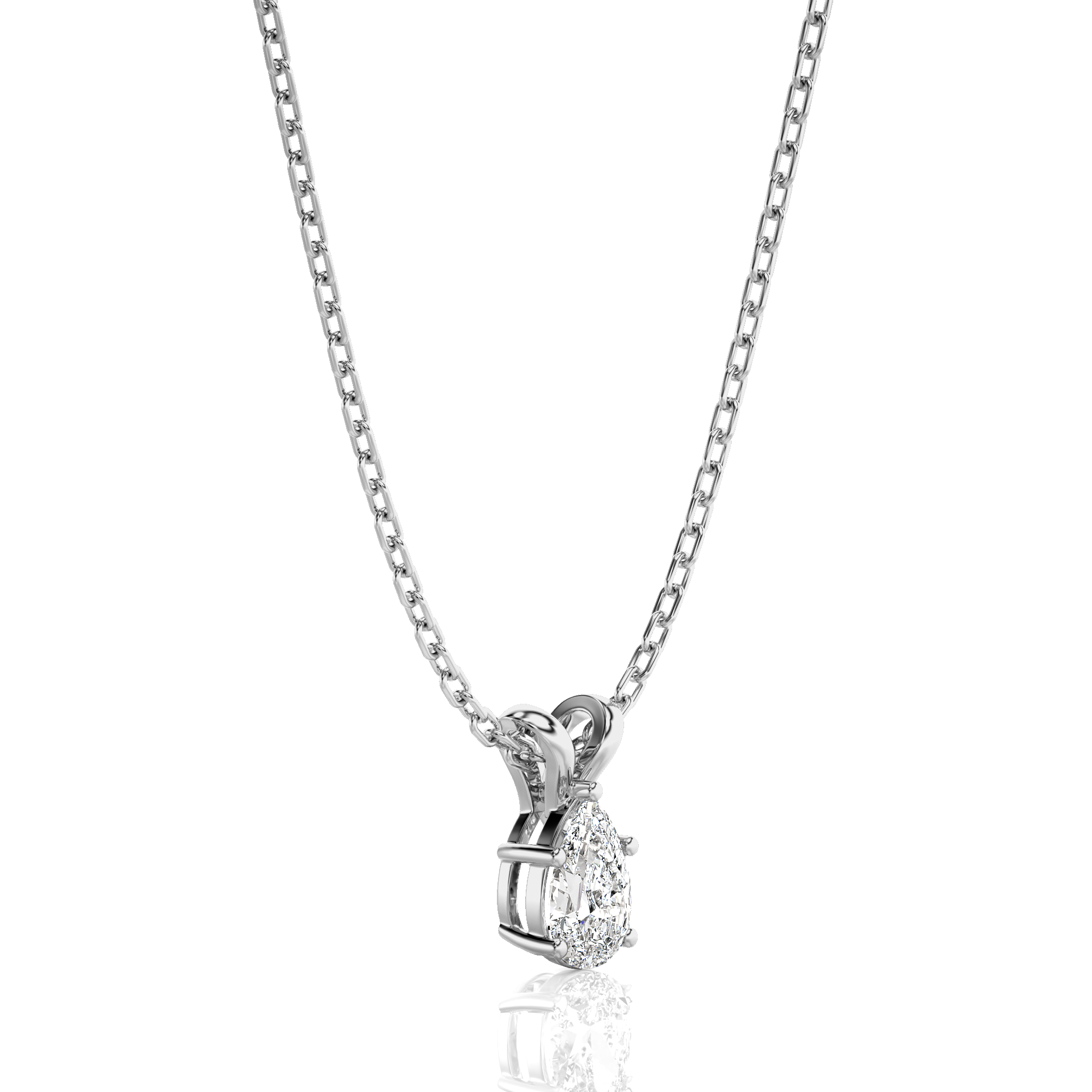 Shimmering Serenade Solitaire Pendant
