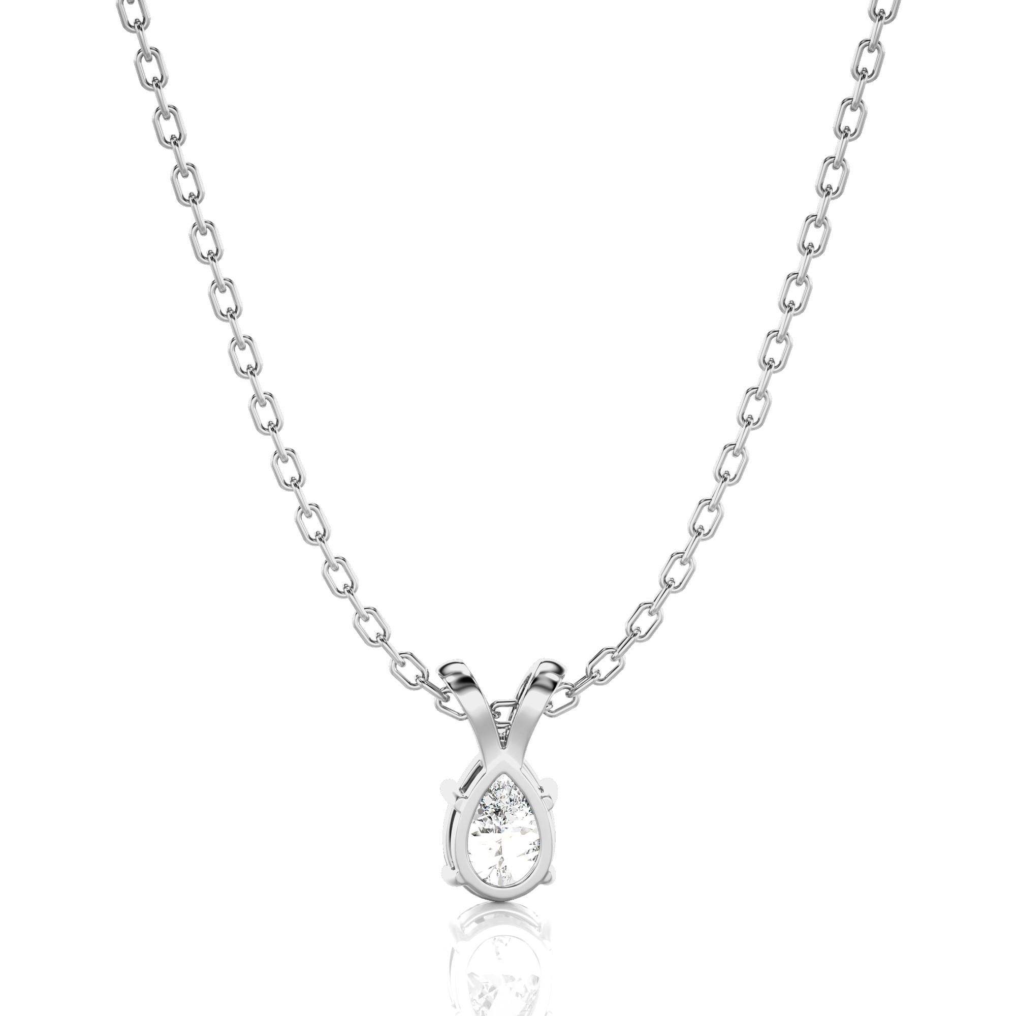 Shimmering Serenade Solitaire Pendant