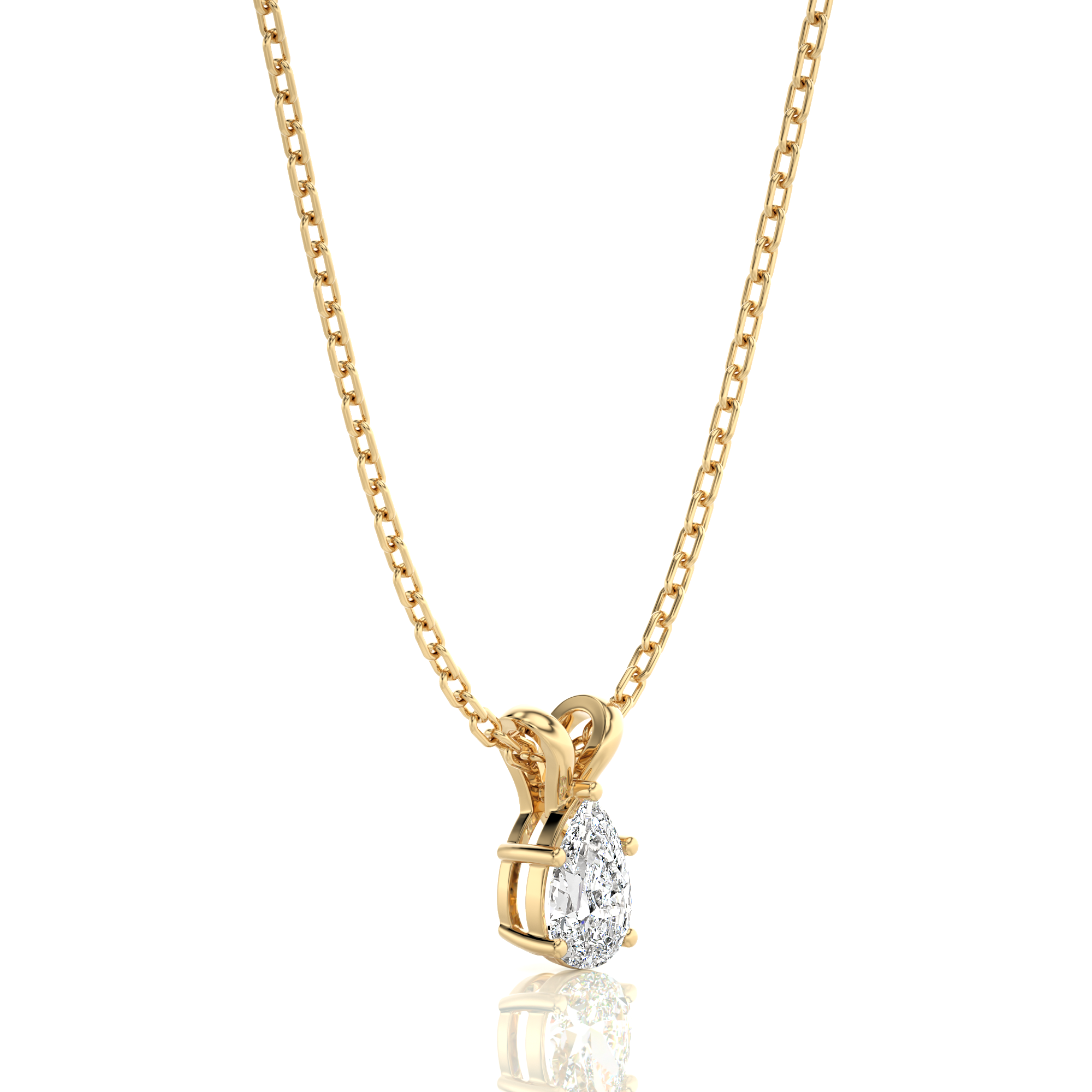Shimmering Serenade Solitaire Pendant