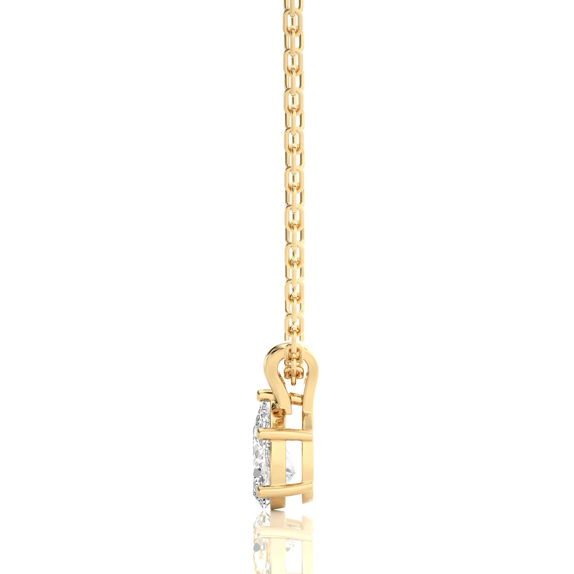 Shimmering Serenade Solitaire Pendant