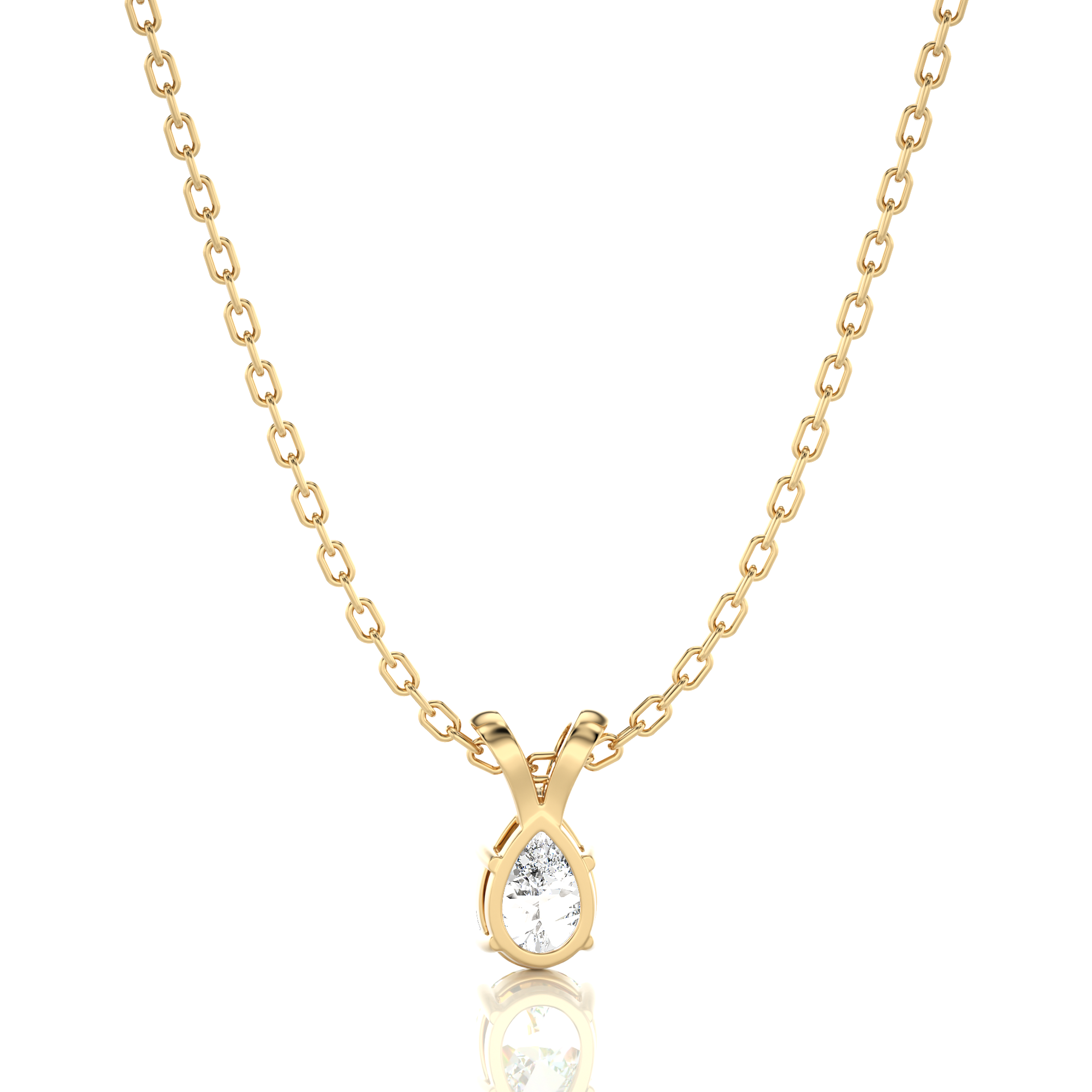 Shimmering Serenade Solitaire Pendant
