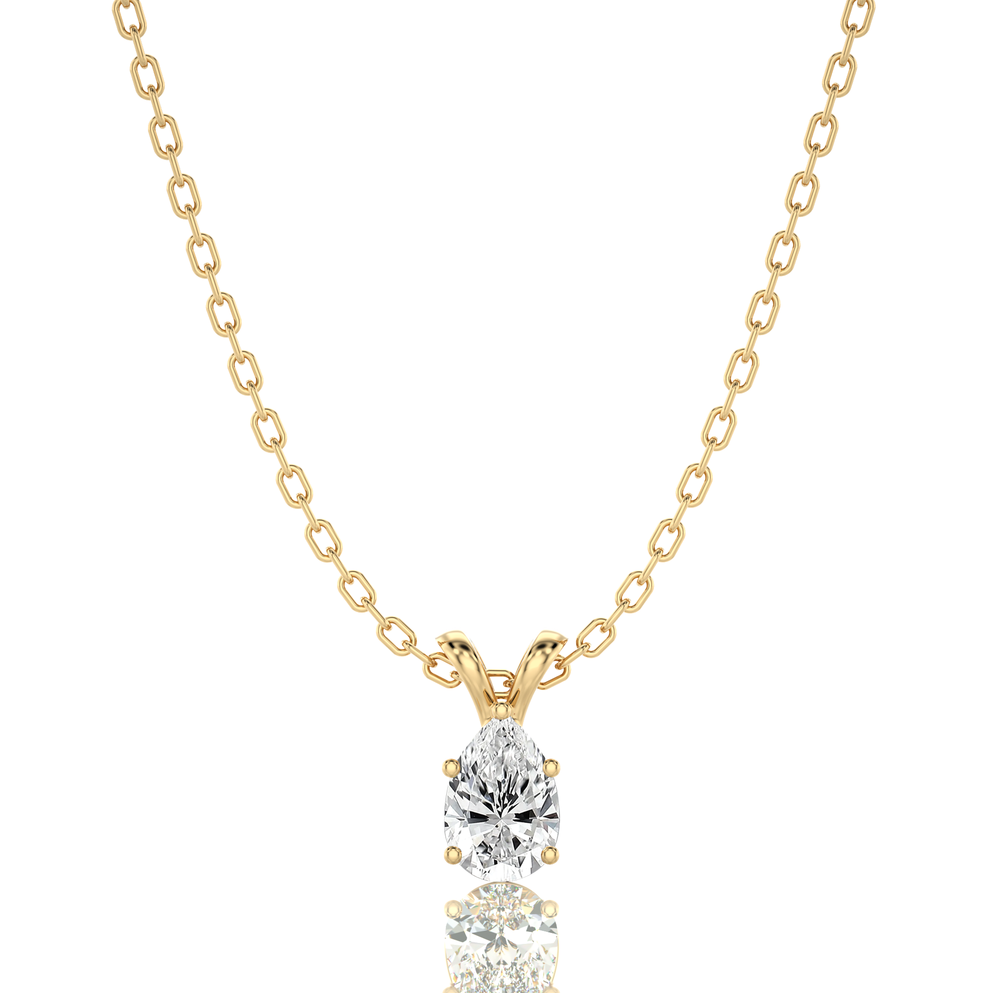 Shimmering Serenade Solitaire Pendant