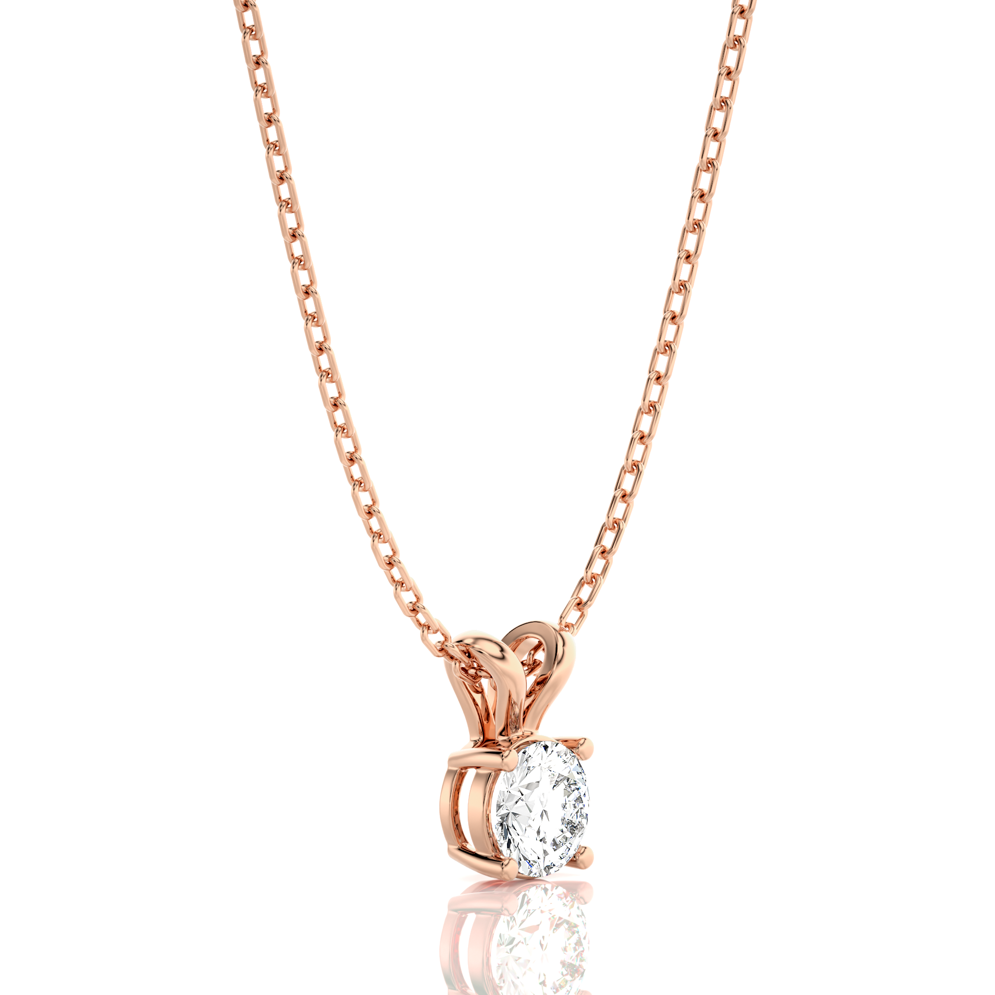 Shimmering Serenade Solitaire Pendant