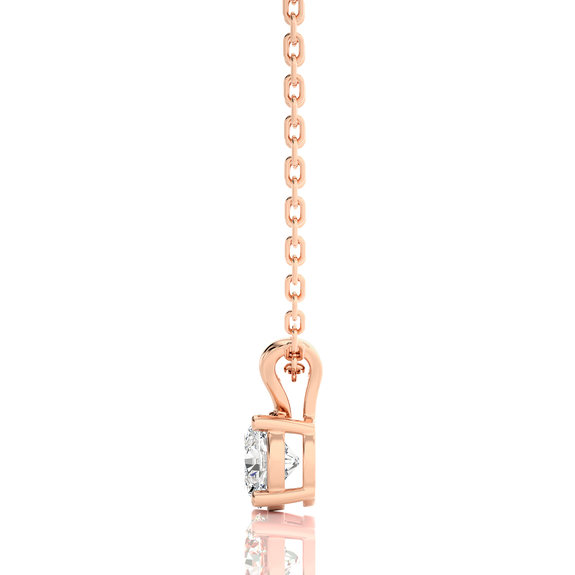 Shimmering Serenade Solitaire Pendant