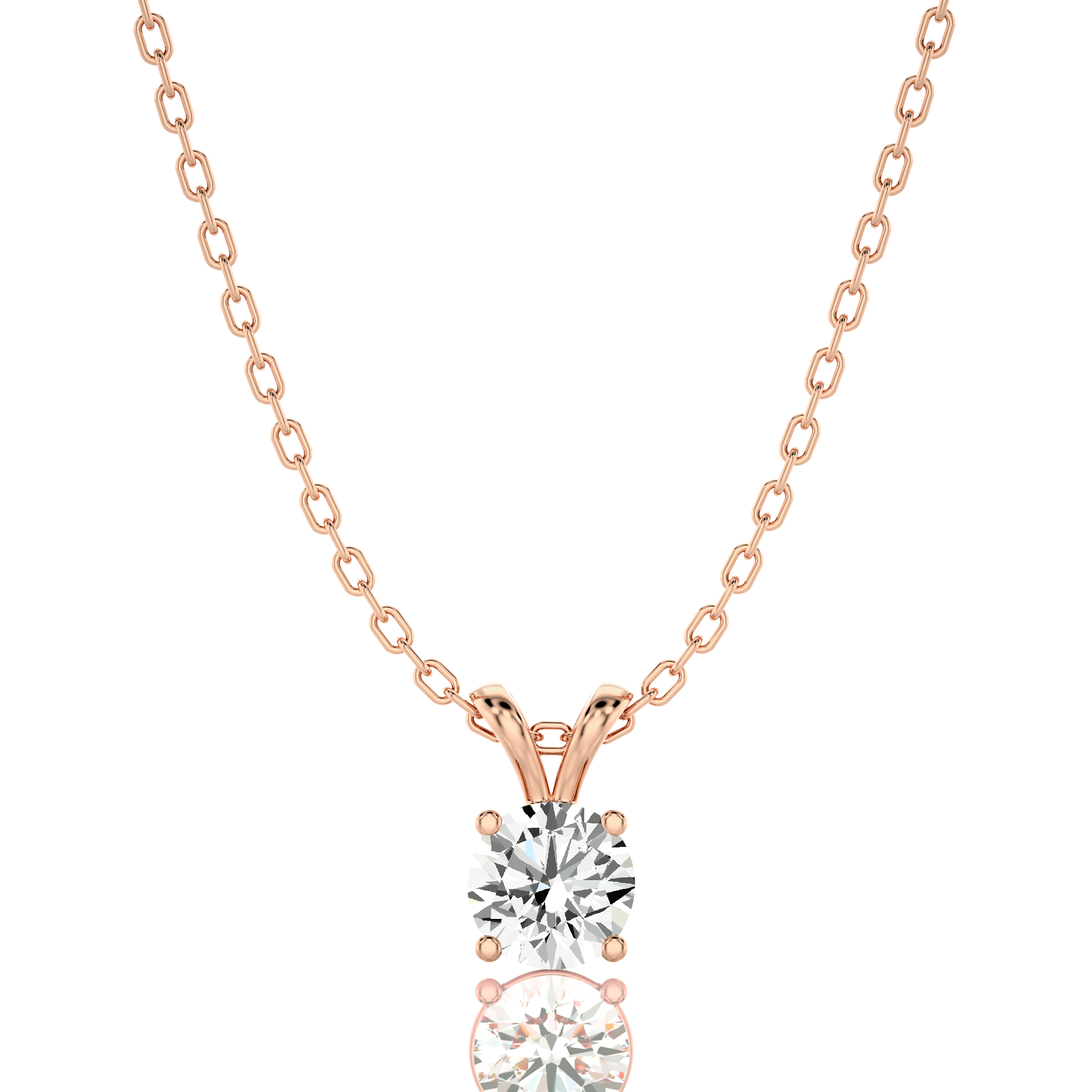Shimmering Serenade Solitaire Pendant