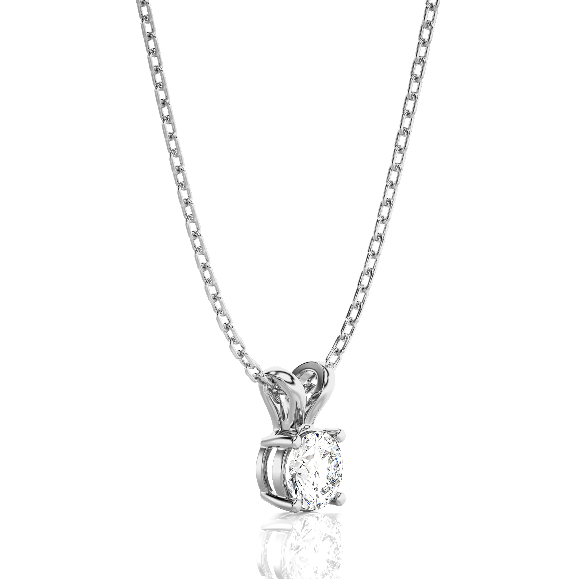 Shimmering Serenade Solitaire Pendant