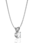 Shimmering Serenade Solitaire Pendant