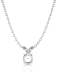 Shimmering Serenade Solitaire Pendant