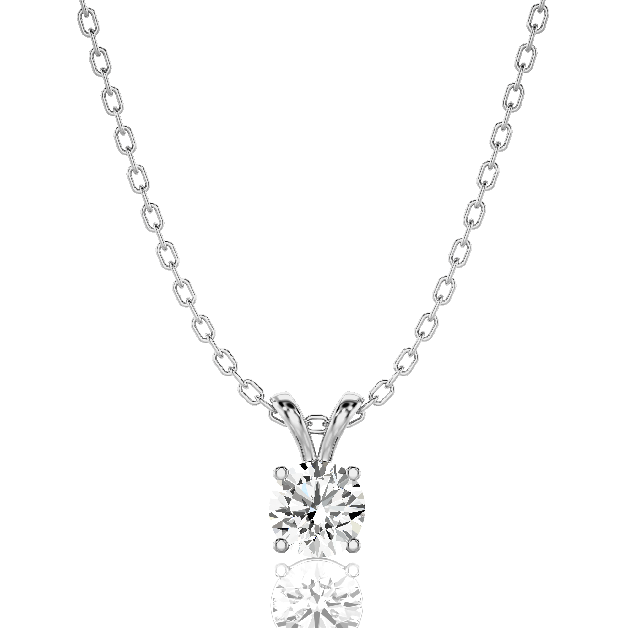 Shimmering Serenade Solitaire Pendant
