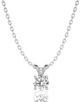 Shimmering Serenade Solitaire Pendant