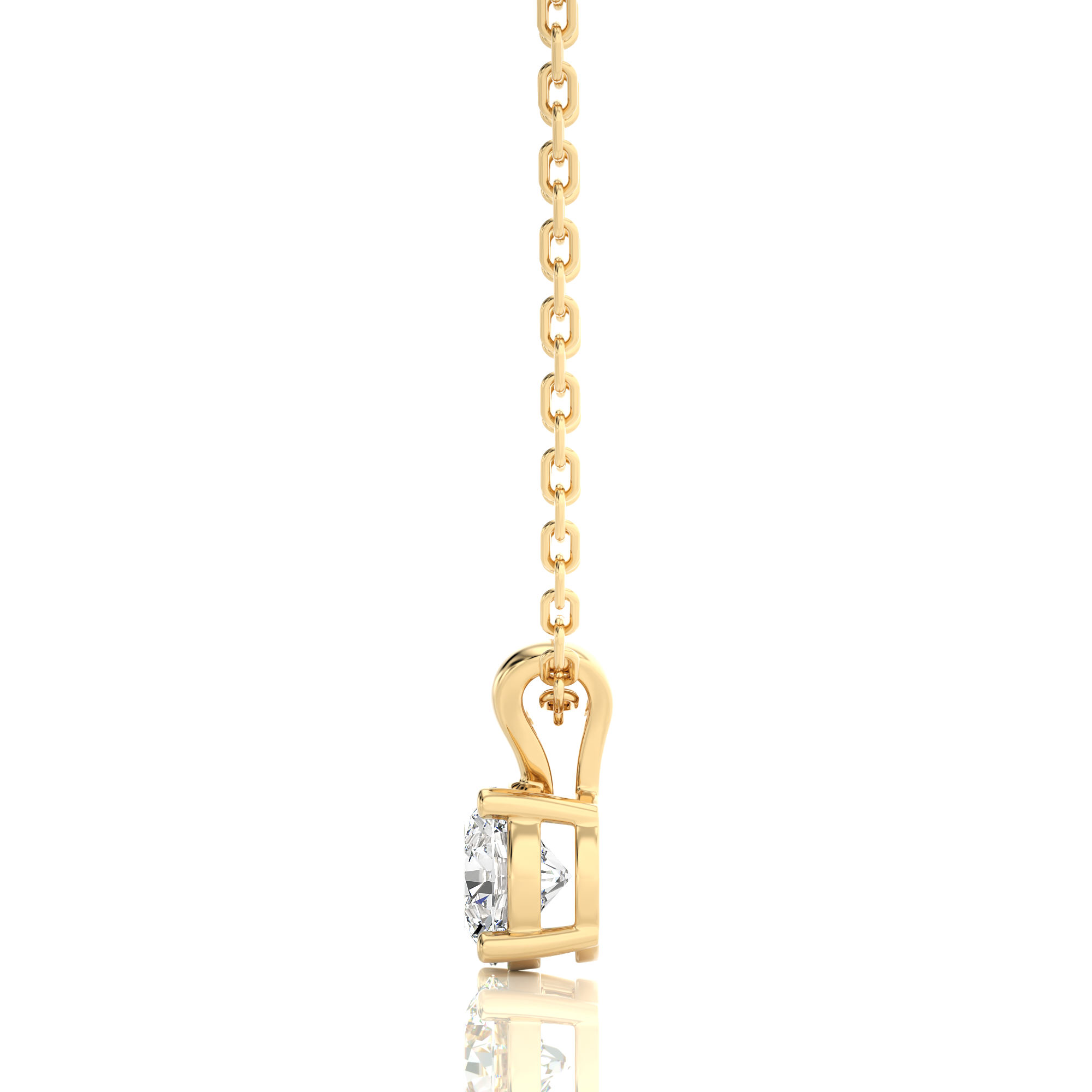 Shimmering Serenade Solitaire Pendant