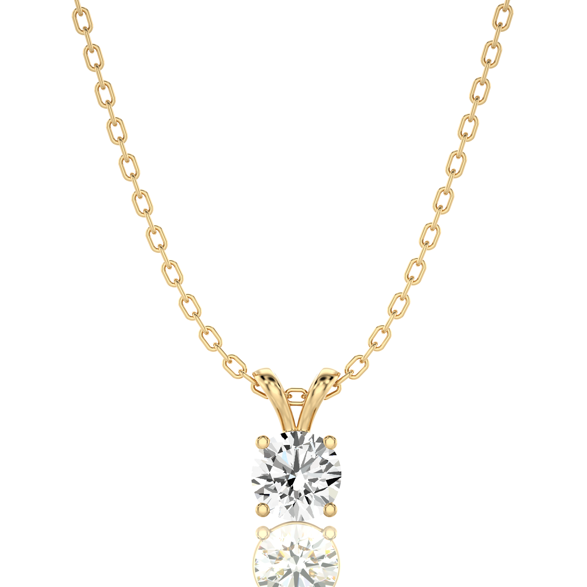 Shimmering Serenade Solitaire Pendant