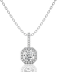 City Night Solitaire Halo Pendant