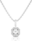 City Night Solitaire Halo Pendant