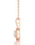 City Night Solitaire Halo Pendant