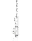 City Night Solitaire Halo Pendant