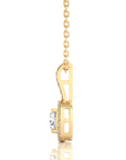 City Night Solitaire Halo Pendant