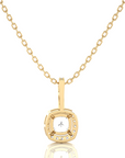 City Night Solitaire Halo Pendant