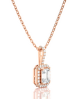 City Night Solitaire Halo Pendant