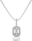 City Night Solitaire Halo Pendant
