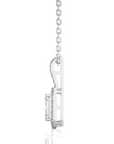 City Night Solitaire Halo Pendant