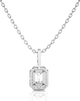 City Night Solitaire Halo Pendant