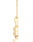 City Night Solitaire Halo Pendant