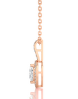 City Night Solitaire Halo Pendant