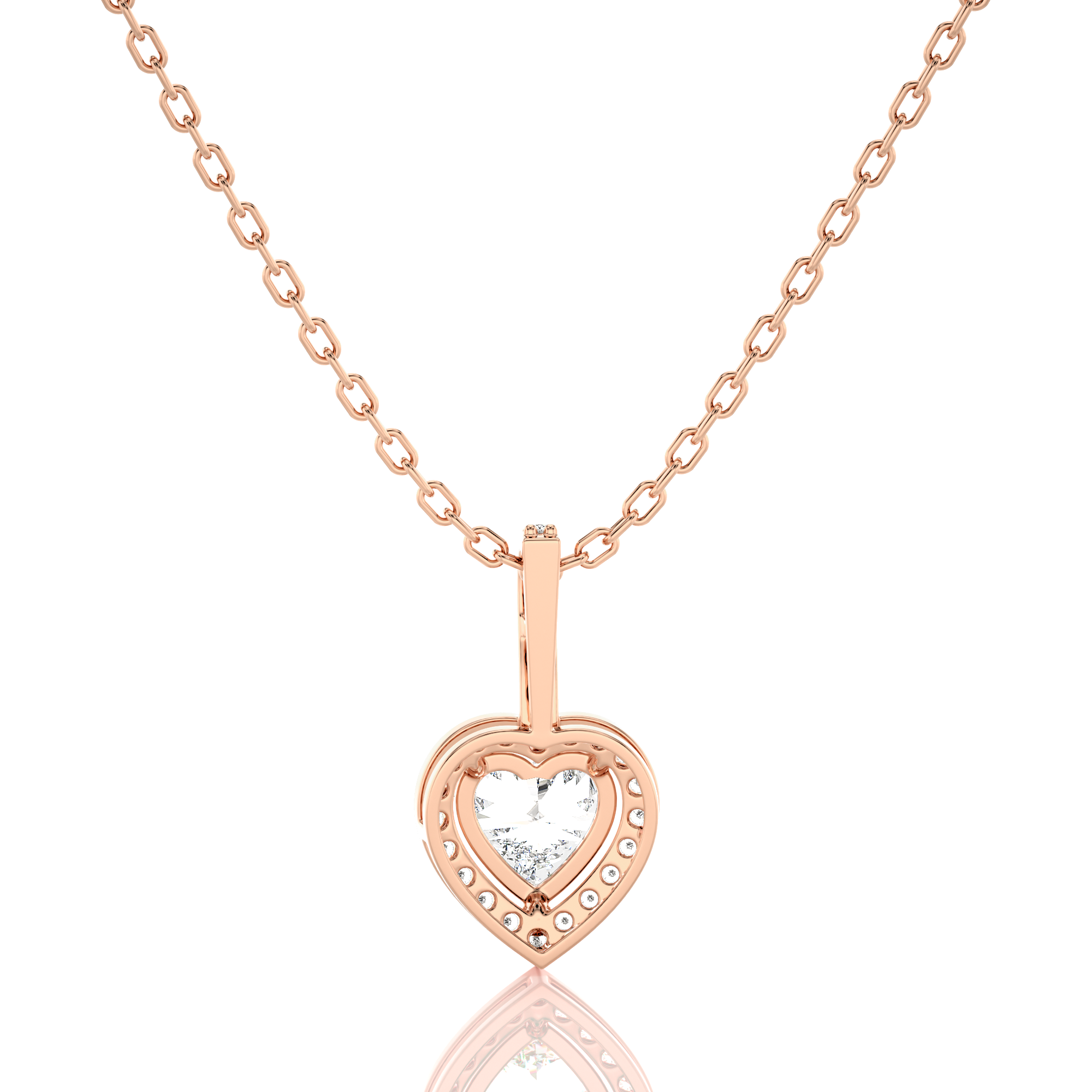 City Night Solitaire Halo Pendant