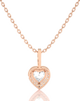 City Night Solitaire Halo Pendant