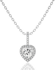 City Night Solitaire Halo Pendant