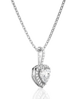 City Night Solitaire Halo Pendant
