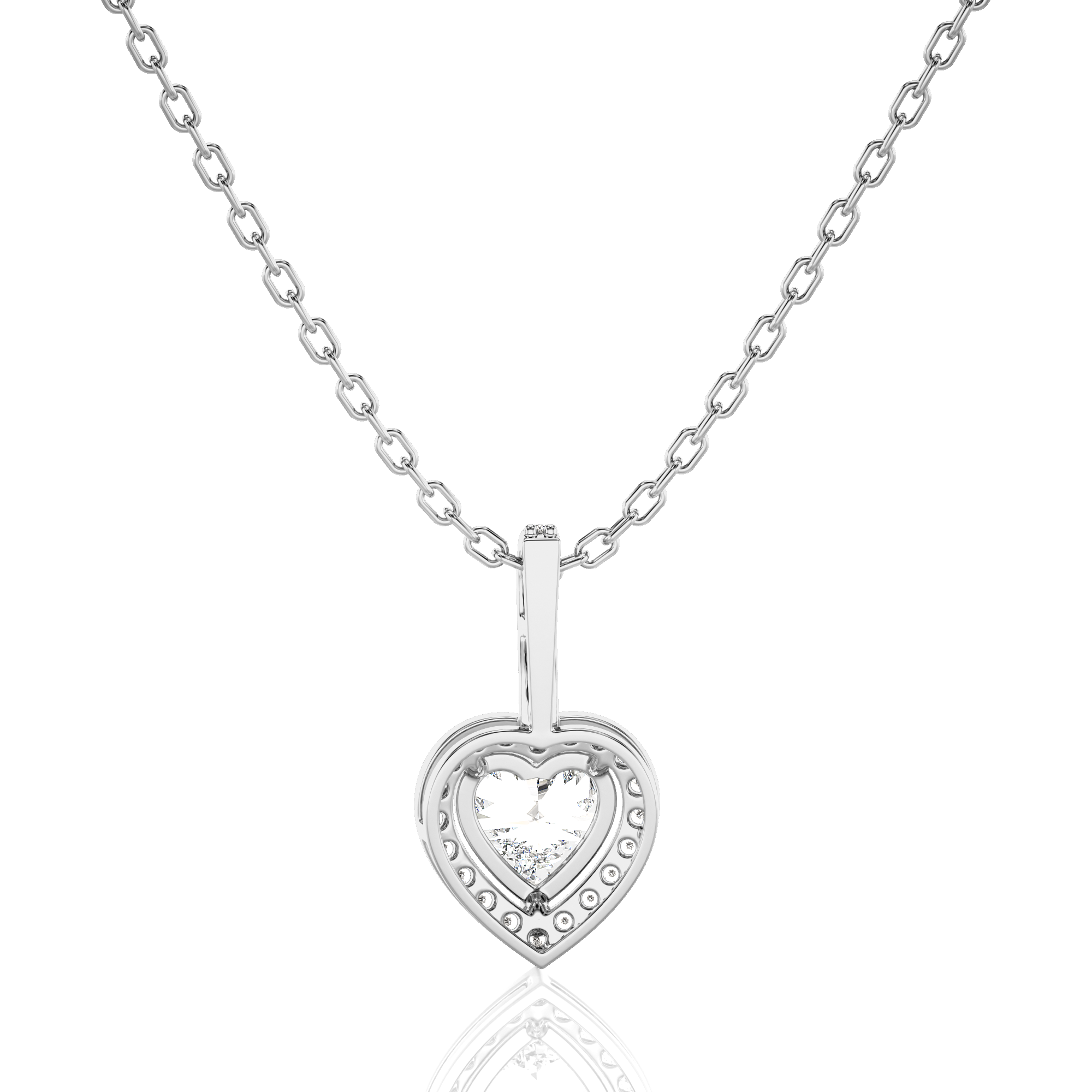 City Night Solitaire Halo Pendant