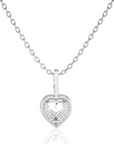 City Night Solitaire Halo Pendant