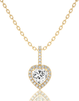 City Night Solitaire Halo Pendant