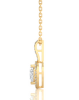 City Night Solitaire Halo Pendant