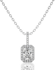 City Night Solitaire Halo Pendant